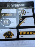 Boston Bruins NHL team logo gift tags . Total 18 gift tags assorted