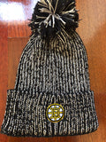 Boston Bruins NHL team logo woman’s stylish pom hat adidas