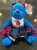 The Detroit Pistons Vintage NBA Plush Cheerleader Bear