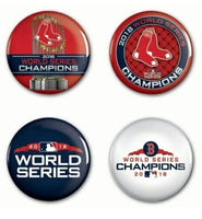 2018 Boston Red Sox World Series Champions Lot of 4 Different Wincraft Buttons. Condition is new.