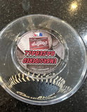 New York Mets embroitered Rawlings collectible base in case..