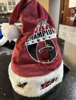 Miami Heat officially licensed 2012 NBA Championship Logo Plush Commemorative Adult Santa Hat