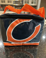 Chicago Bears big logo 6pack insulated lunch bag NFL.