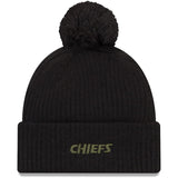 Kansas City Chiefs New Era Royale Cuffed Knit Hat – Black