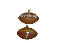 Ben Roethlisberger Pittsburgh #7 Steelers Football Ornament