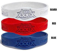 New England Patriots Super Bowl 39 3 Pack Wristband Bracelets / 3 Pack