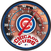 CHICAGO CUBS ROUND THERMOMETER 12.75