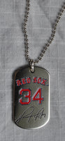 BOSTON RED SOX DAVID ORTIZ SPORT DOG TAGZ NECKLACE