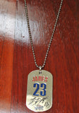 Lebron James Cleveland Caveliers metal military style Tag Necklace