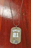 Tim Duncan San Antonio Spurs Dog tag Necklace