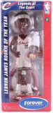 VERY RARE CLEVELAND CAVELIERS LEBRON JAMES #23 ROOKIE OF THE YEAR (ROY) BOBBLEHEAD bobble head WITH TROPHY (WHITE JERSEY) ITEM #ED