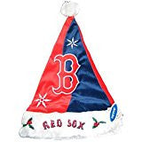 Boston Red Sox Color Block Santa Hat - Baseball Sports Merchandise