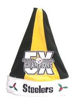 Pittsburgh Steelers 5X Super Bowl Champions Santa Hat