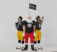 PITTSBURGH STEELERS TEAM CELEBRATION ORNAMENT WITH SANTA