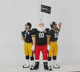 PITTSBURGH STEELERS TEAM CELEBRATION ORNAMENT WITH SANTA