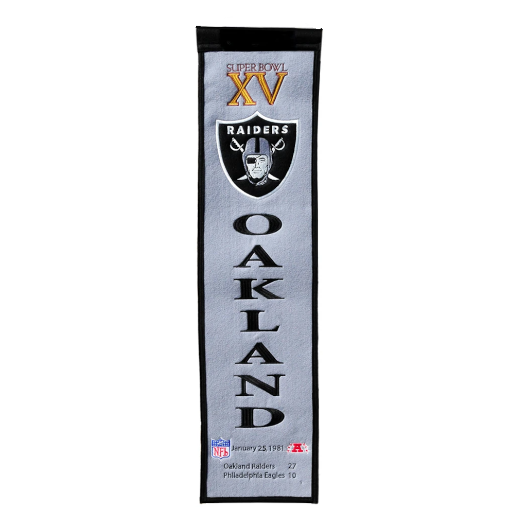 Super Bowl XV Heritage Banner OAKLAND RAIDERS