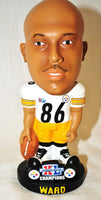 RARE Pittsburgh Steelers Hines Ward #86 NFL approved Super Bowl CHAMPIONS Super Star Commerative Big Head bobblehead