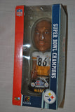 RARE Pittsburgh Steelers Hines Ward #86 NFL approved Super Bowl CHAMPIONS Super Star Commerative Big Head bobblehead