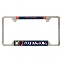 Houston Astros MLB World Series Champions Collector Metal License Plate Frame