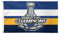 ST. LOUIS BLUES 2019 STANLEY CUP CHAMPIONS Huge 3'x5' Banner FLAG by Wincraft