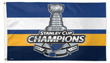 ST. LOUIS BLUES 2019 STANLEY CUP CHAMPIONS Huge 3'x5' Banner FLAG by Wincraft