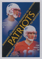 Tom Brady 2000 Fleer Tradition Football Rookies to Watch Near Mint to Mint Rookie Card