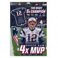 Tom Brady Super Bowl Champions New England Patriots Multi-Use Decal 11