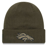 Denver Broncos New Era 2018 Salute to Service Sideline Cuffed Knit Hat – Olive