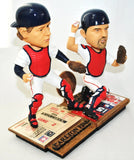 Red Sox Greats rare Duel Player (Carlton Fisk#27 and Jason Varitek #33) bobble