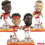 NFL Kansas City Chiefs Super Bowl LIV Champions Mini Bobbleheads 4-pack Set