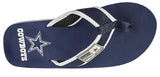 Men's Dallas Cowboys Locker Label Contour Flip Flops