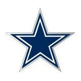 Dallas Cowboys large 12 inch Team logo magnet