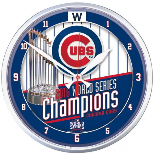 Chicago Cubs Round Wall Clock 12.75