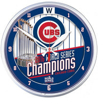 World Series Champions Chicago Cubs Round Wall Clock 12.75