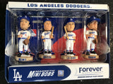 LOS Angeles Dodgers 4 player mini bobblehead set Nomo Breen Lo Duca Gagne