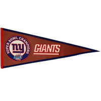 New York Giants Super Bowl XLII Championship Pigskin/Felt Pennant