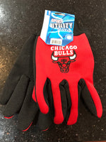 Chicago Bulls Adult size Utility gloves