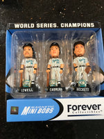 Florida Marlins Rare 3 player mini bobblehead Set 2003 World Series Champions set #3