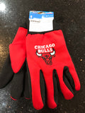 Chicago Bulls Adult size Utility gloves