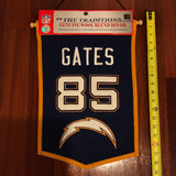 Antonio Gates San Diego Chargers Winning Streaks wool pennant banner