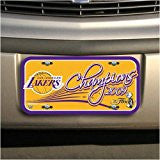 Los Angeles Lakers 2009 NBA Championship Gold Plastic License Plate