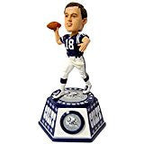 Peyton Manning Indianapolis Colts Clock Bobblehead