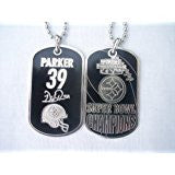 WILLIE PARKER #39 Blatinum Super Bowl XL Champions Dog Tag autographed Players NECKLACE!