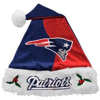 New England Patriots Colorblock Santa Hat Forever Collectibles NFL
