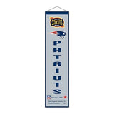 New England Patriots Super Bowl XXXVIII (38) Embroidered Wool Heritage Banner