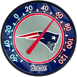 WinCraft New England Patriots NFL Round Thermometer