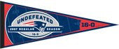 New England Patriots 16-0 Undefeated Season Pennant