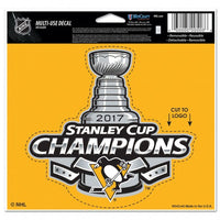 Pittsburgh Penguins Stanley cup Champions Multi use Decal 4.5