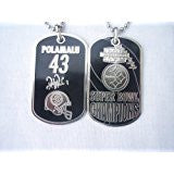 Rare Troy Polamalu #43 Pittsburgh Steelers Super Bowl XL (40) Championship Blatinum Dogtag