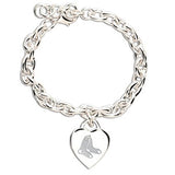 Boston Red Sox Heart Tag Bracelet I LOVE Heart Charm